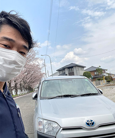 回診中・愛車の写真